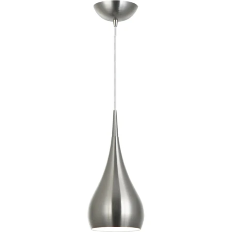 Zara Bell Shape Pendant Light - Satin Nickel