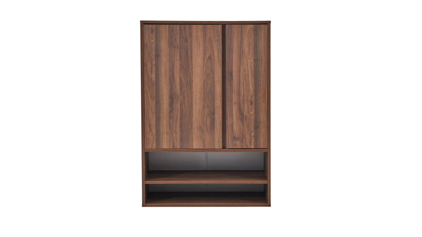 Design Square Modern Shoe Rack Storage Cabinet - Brown