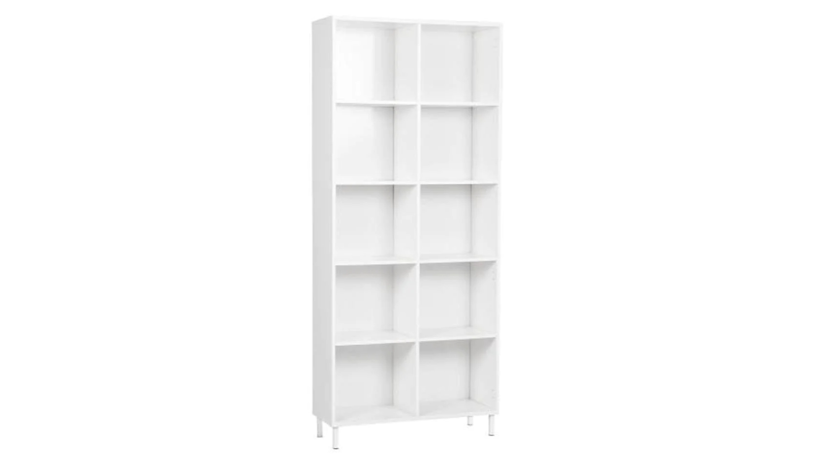 Maestro Furniture 10-Cube Ashley Collection Bookcase Display - White