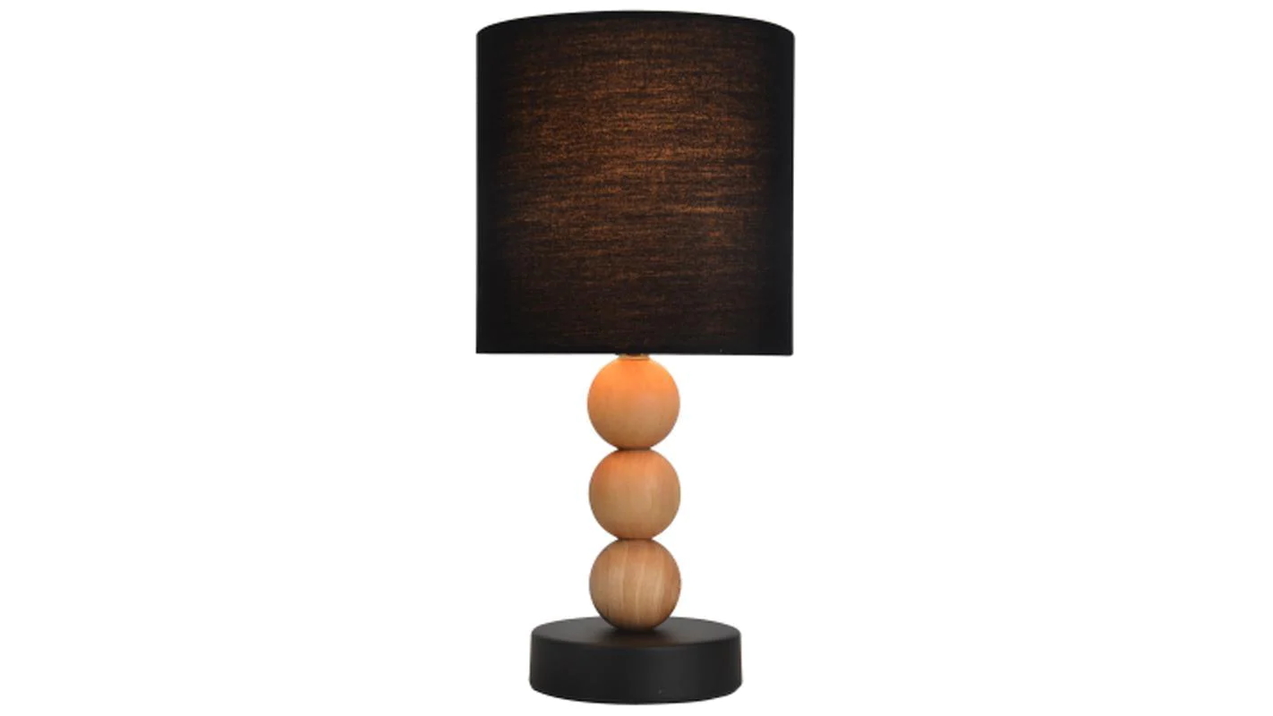 Luminea Black Bobo Small Table Desk Lamp