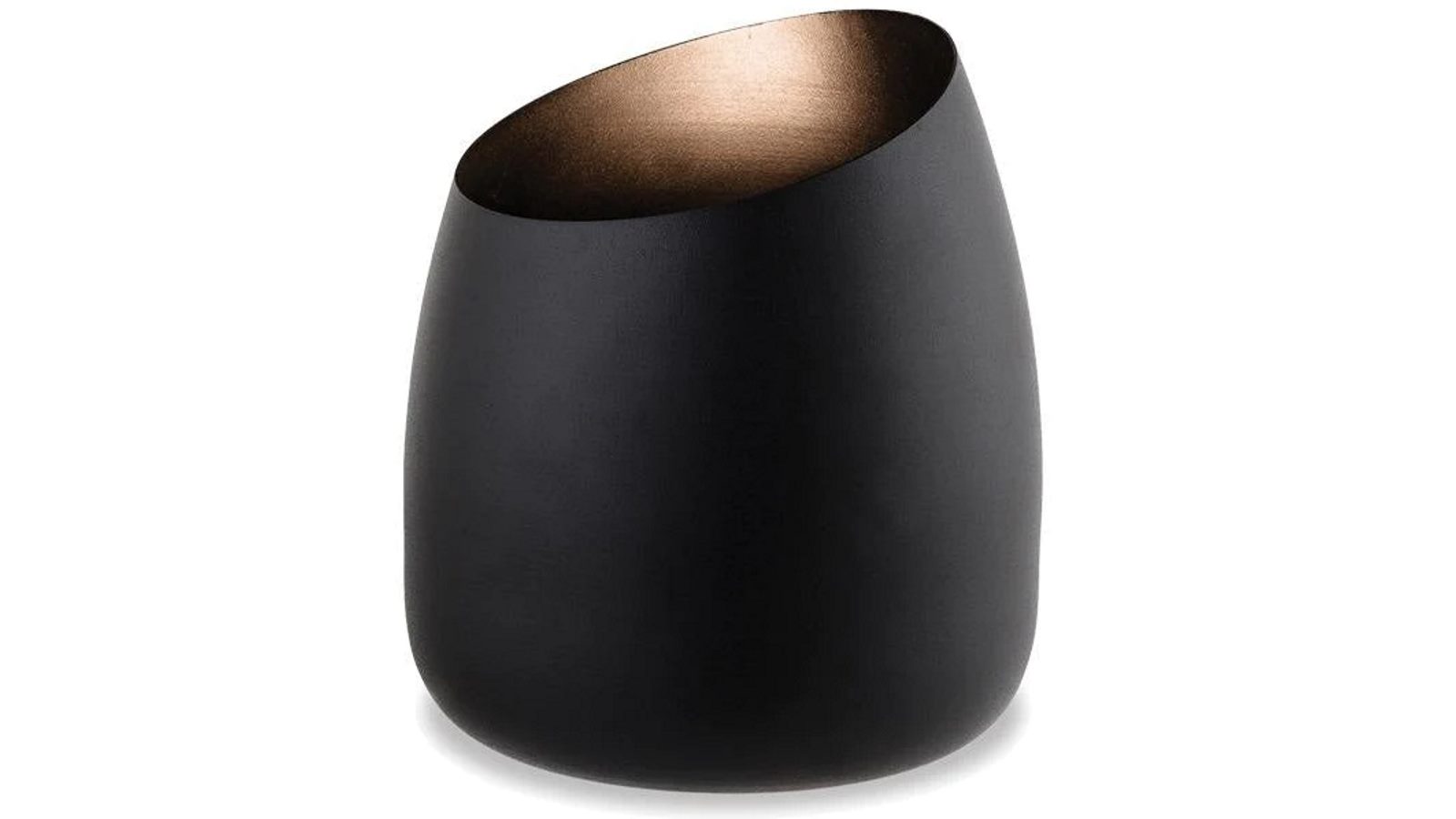Luminea Reed Uplight Metal Table Desk Lamp - Black