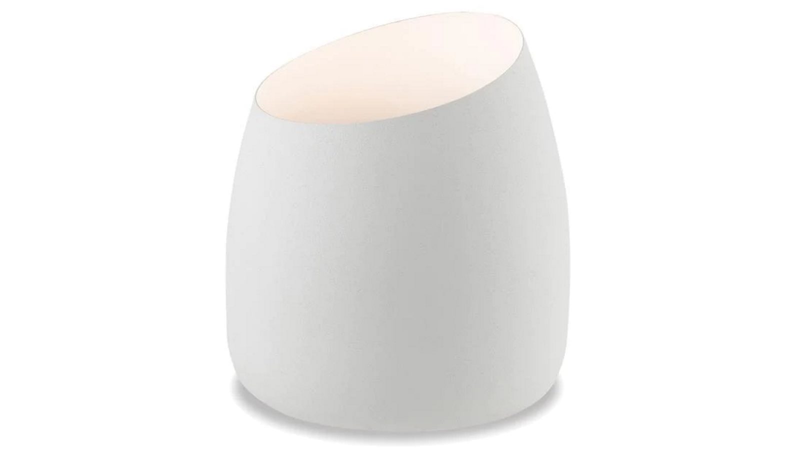 Luminea Reed Uplight Metal Table Desk Lamp - White
