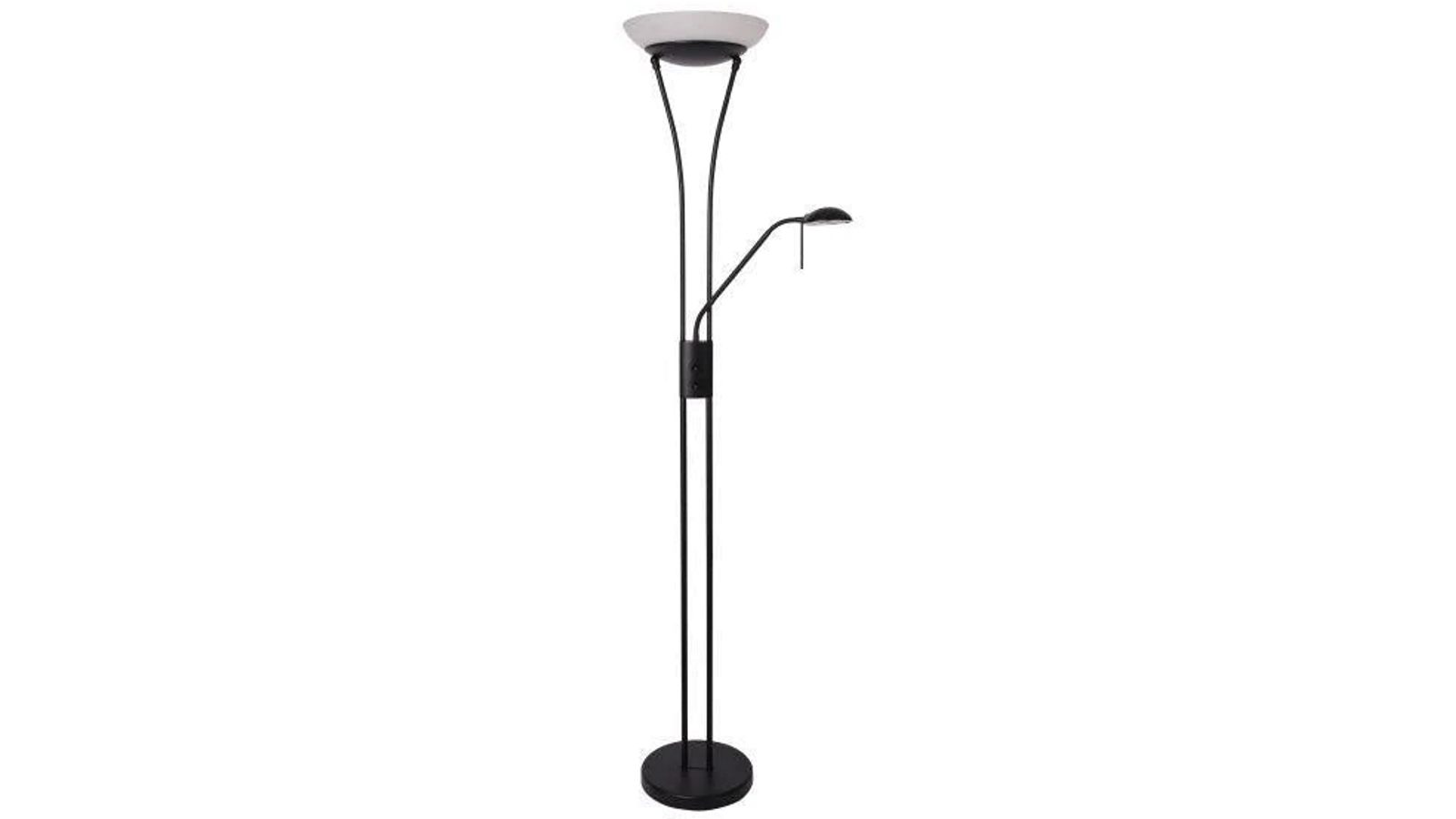 Luminea Fareeda Mother & Child LED Standing Floor Lamp - Black