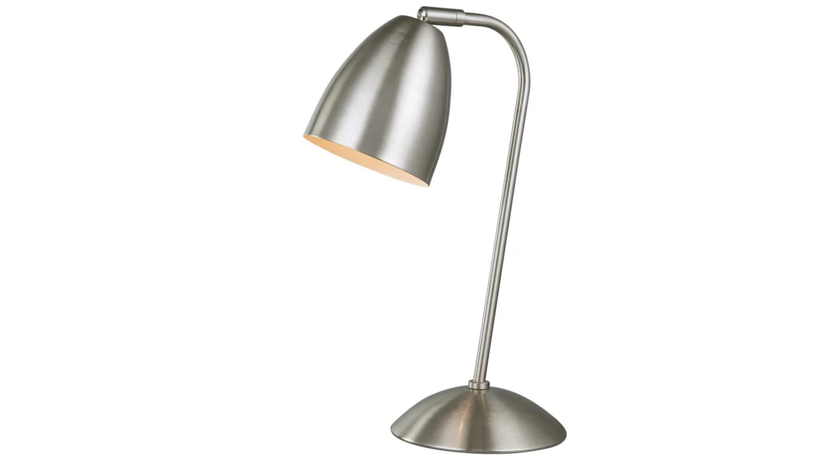 Luminea Ambi View Antique Accent Touch Table Office Desk Lamp with Metal Shade - Satin Chrome