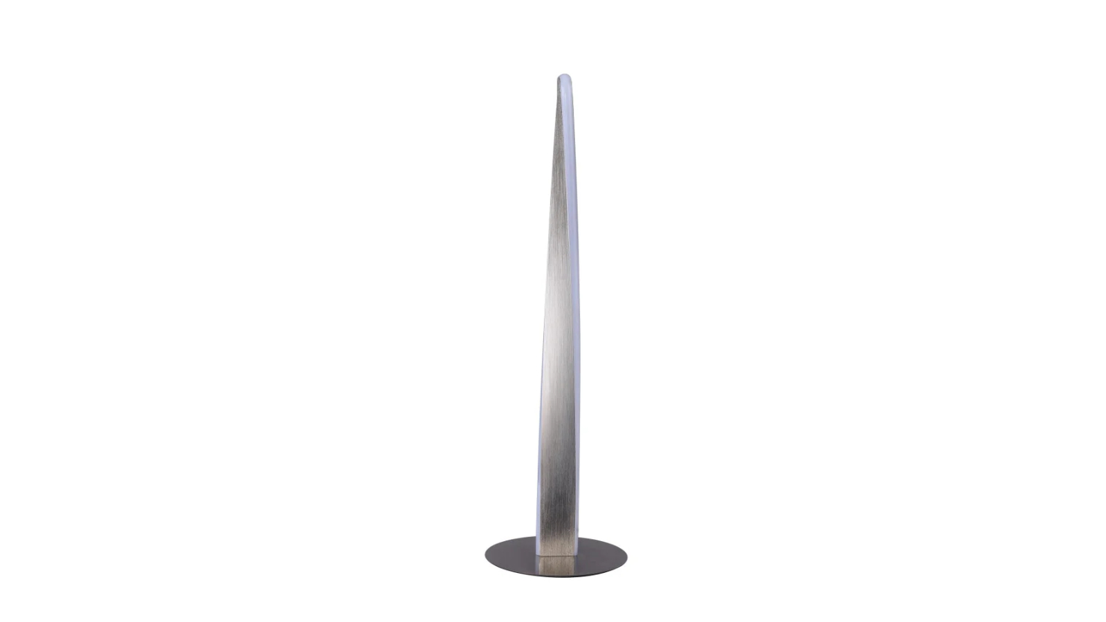Luminea Jacqueline LED Modern Classic Twisted Table Lamp Light - Brushed Chrome