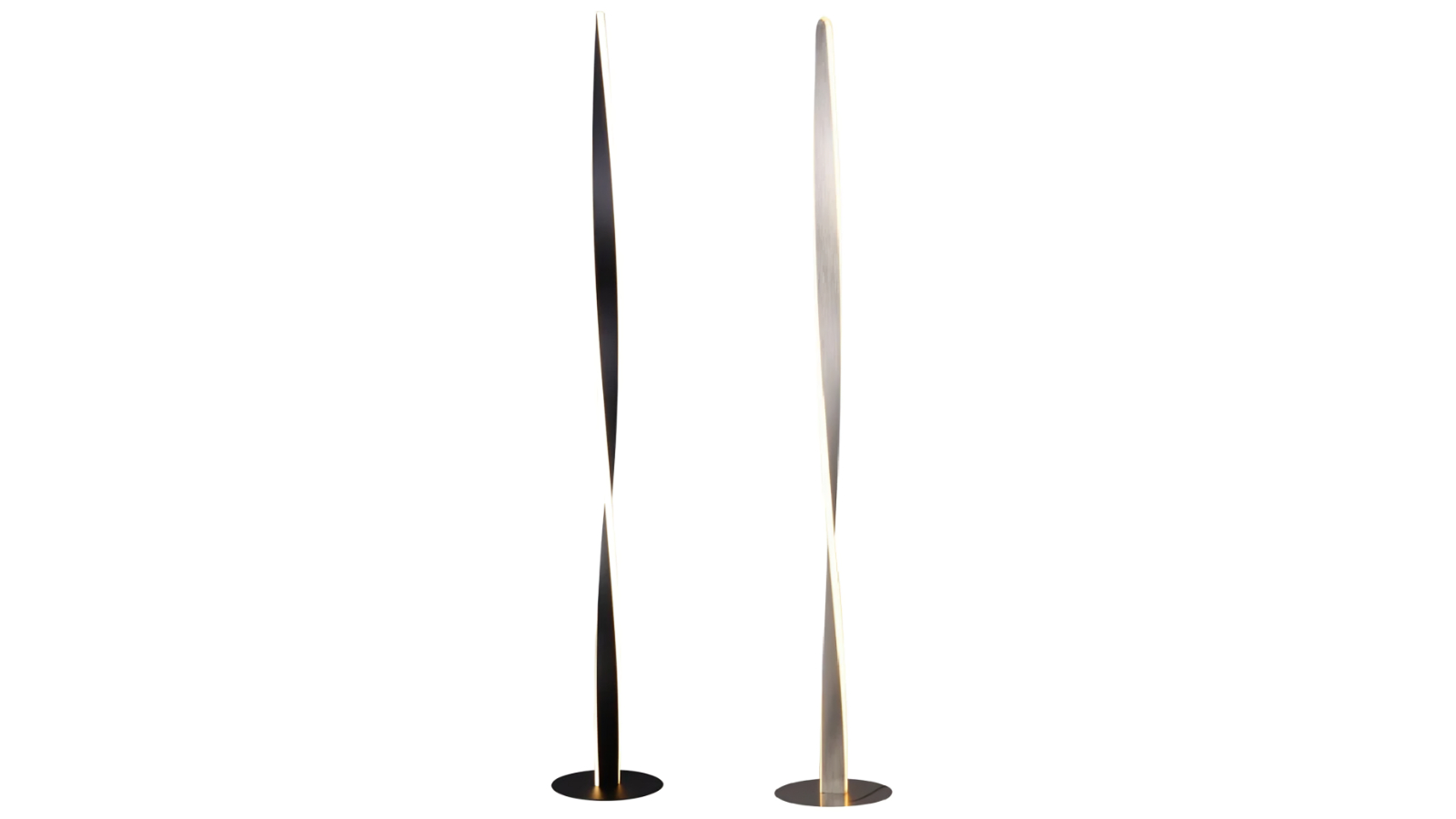 Luminea Jacqueline Modern Classic Twisted Floor LED Light Lamp