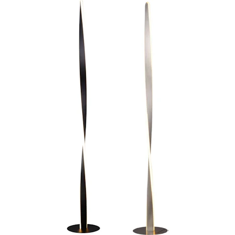 Luminea Jacqueline Modern Classic Twisted Floor LED Light Lamp