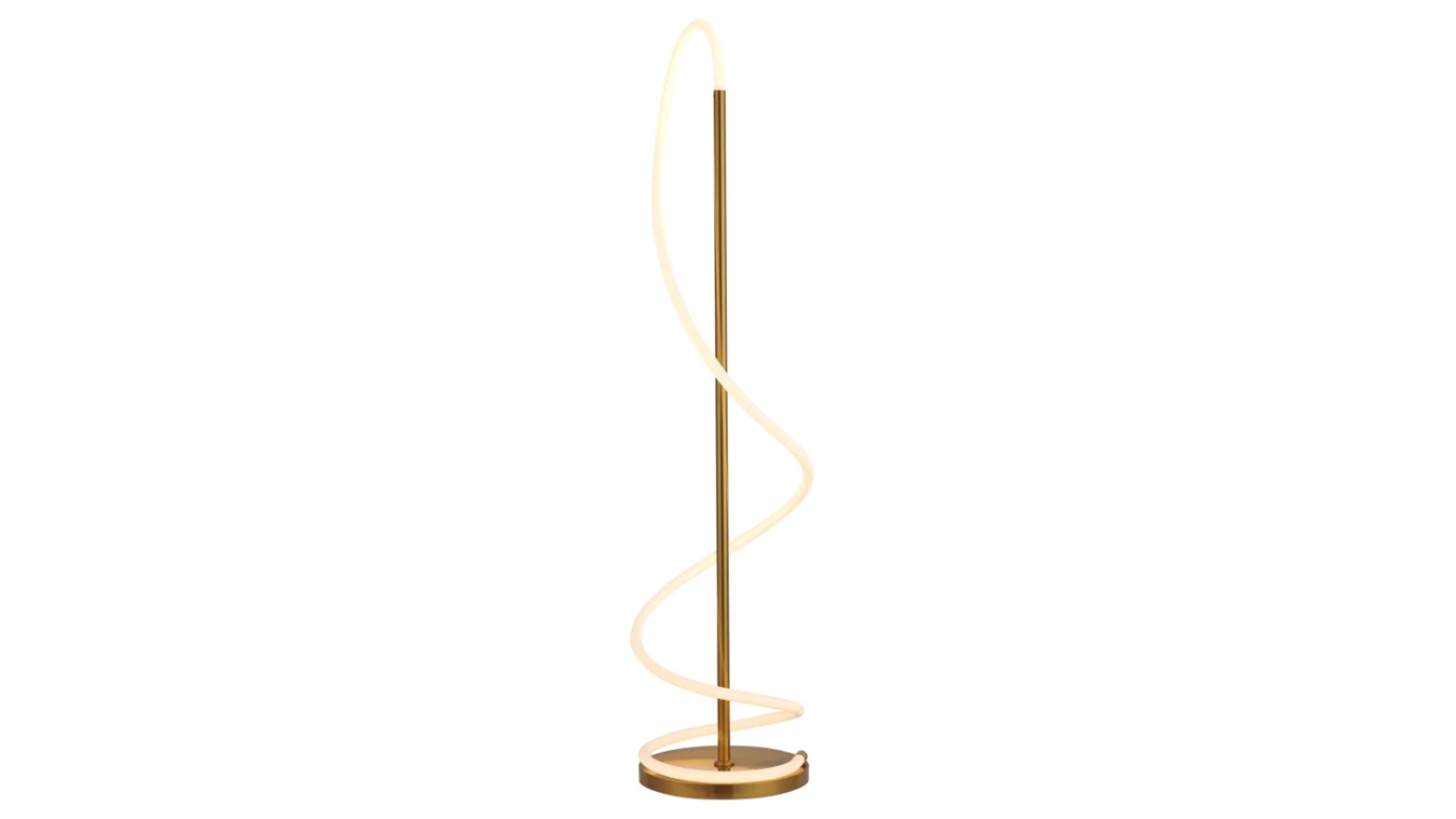 Luminea Metal Lorraine Wizard Elegant Spiral Floor LED Light Lamp - Gold