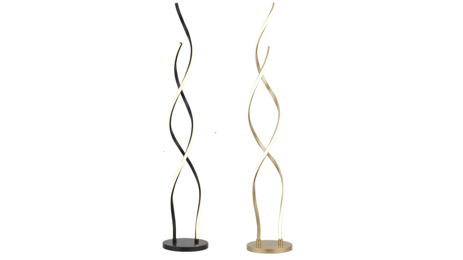 Luminea Margaret Modern Elegant Spiral Floor LED Light Lamp