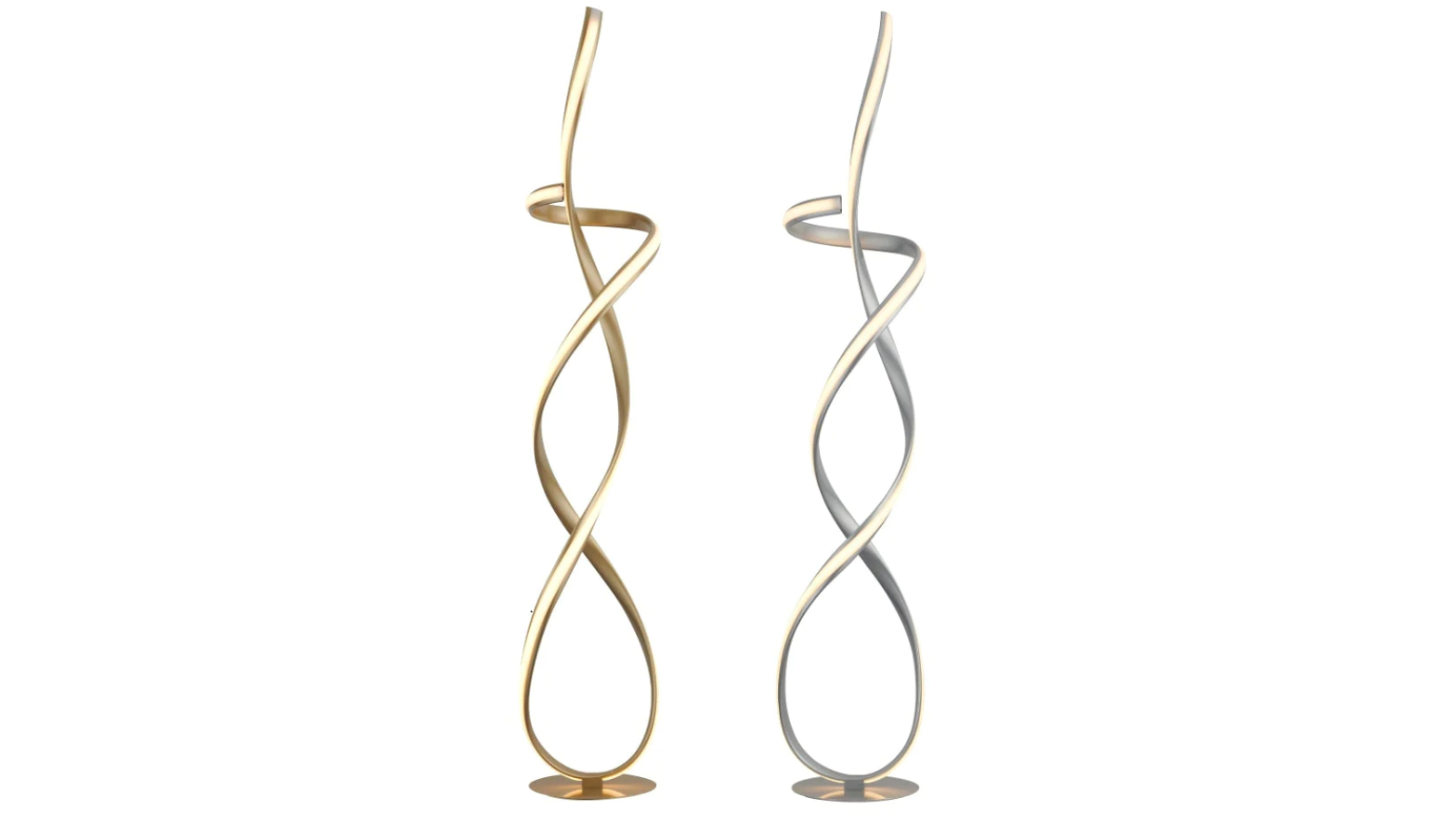 Luminea Ramona Spiral Floor LED Light Lamp