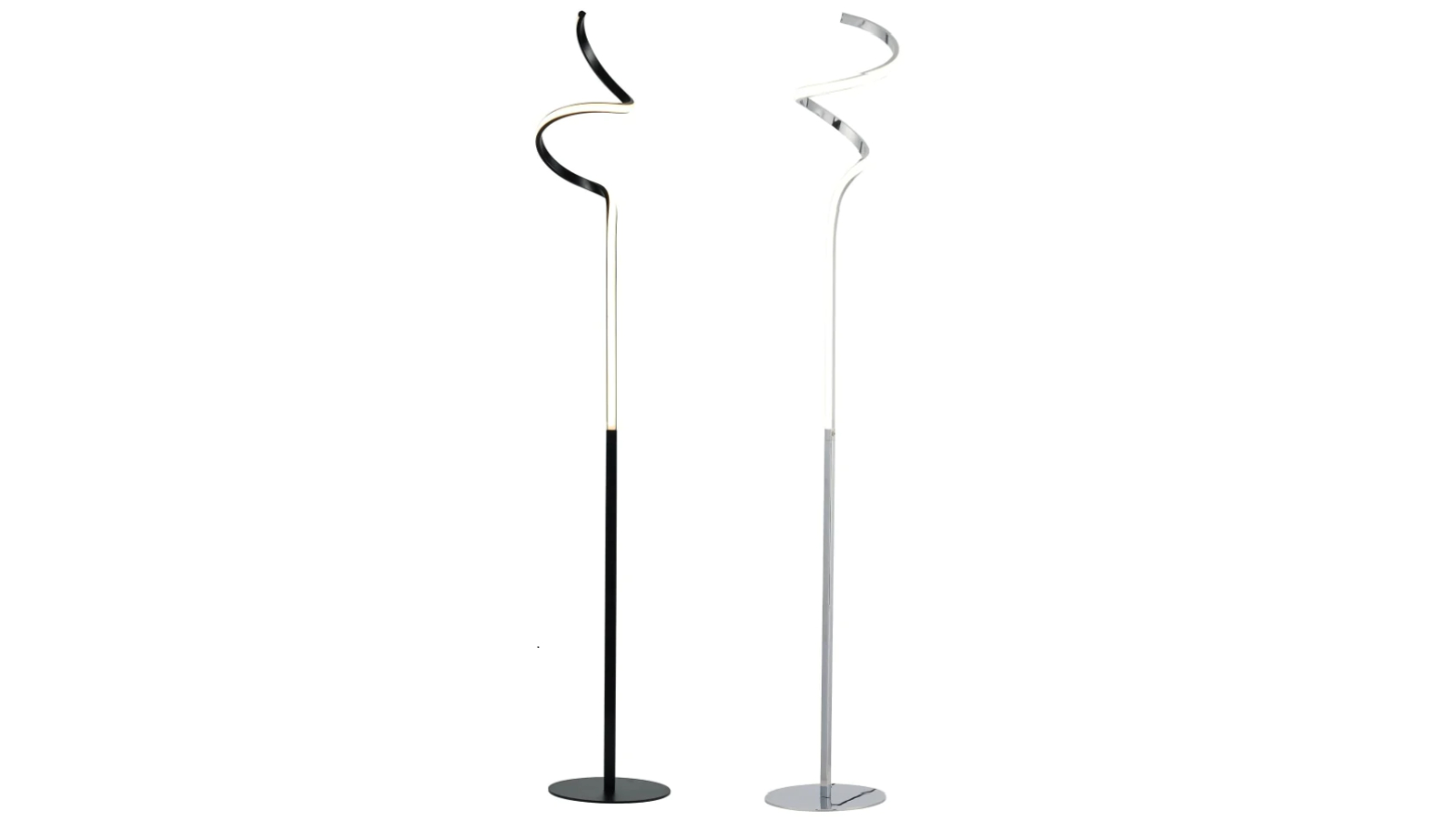 Luminea Elegant Allison Modern Spiral Floor LED Light Lamp