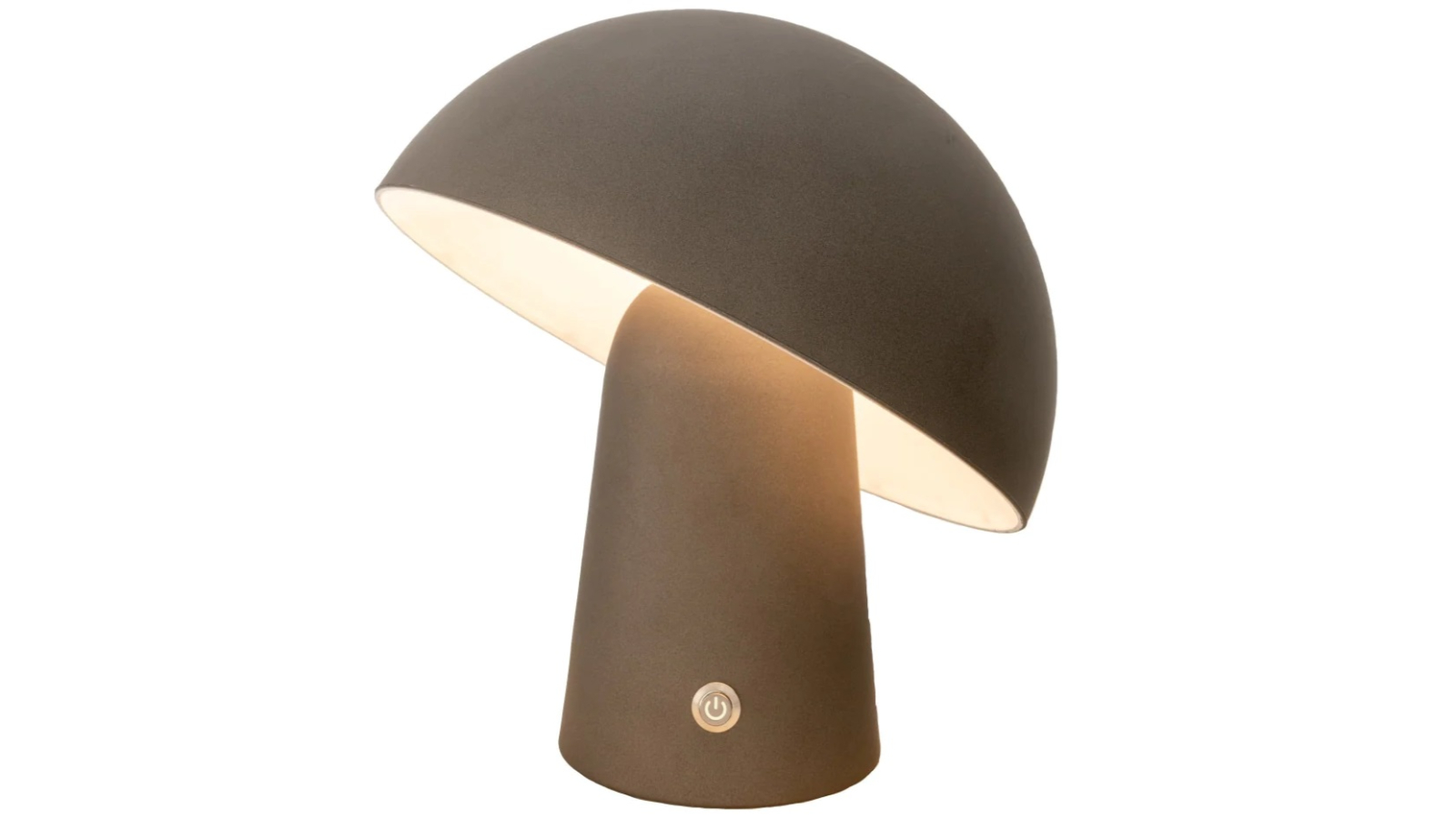 New Oriental Mario Modern Mushroom USB Rechargeable Table Lamp - Steel Grey