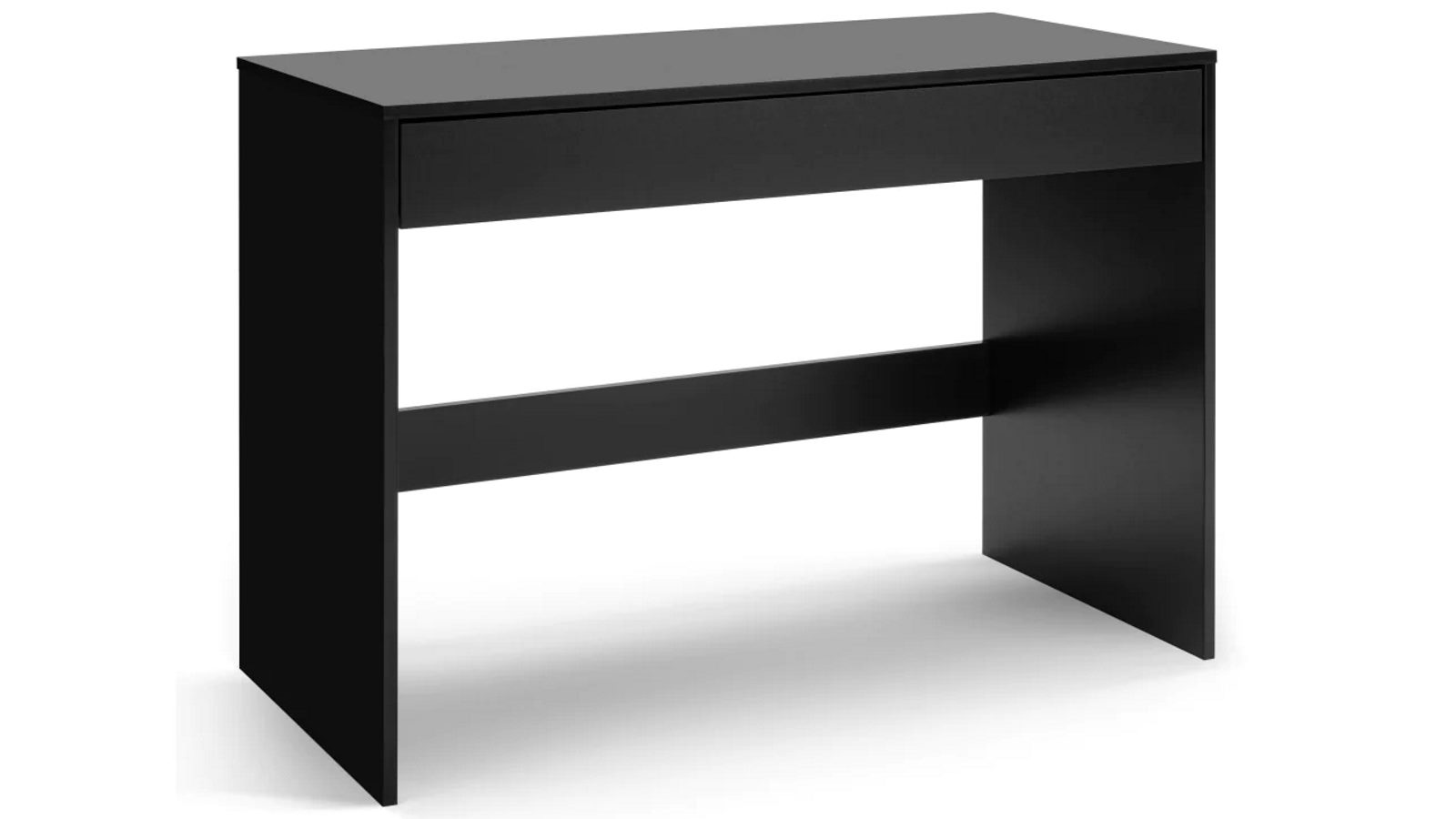 Design Square Marias Computer Study Home Office Desk with 1-Drawer - Black