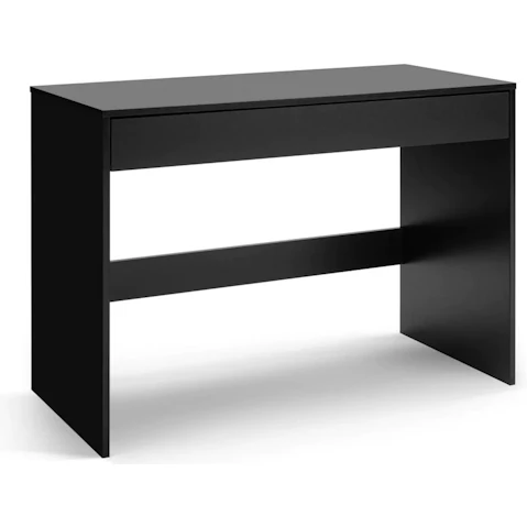Design Square Marias Computer Study Home Office Desk with 1-Drawer - Black