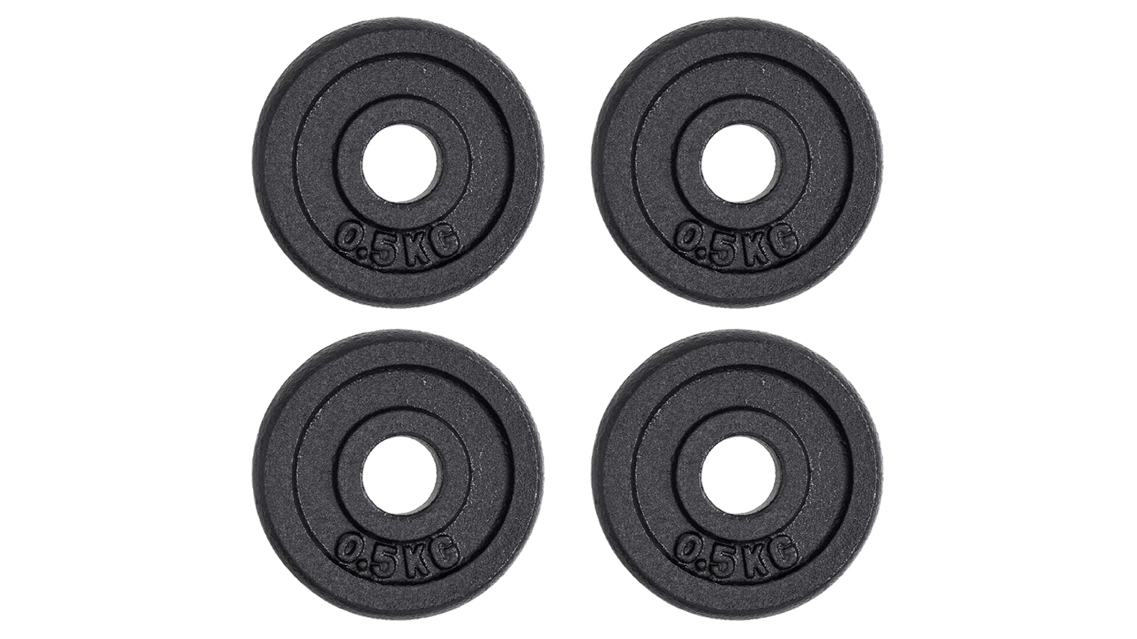 Meteor For The Winners 2.54cm Pair of 2 Standard Cast Iron Weight Plate - 0.5kg