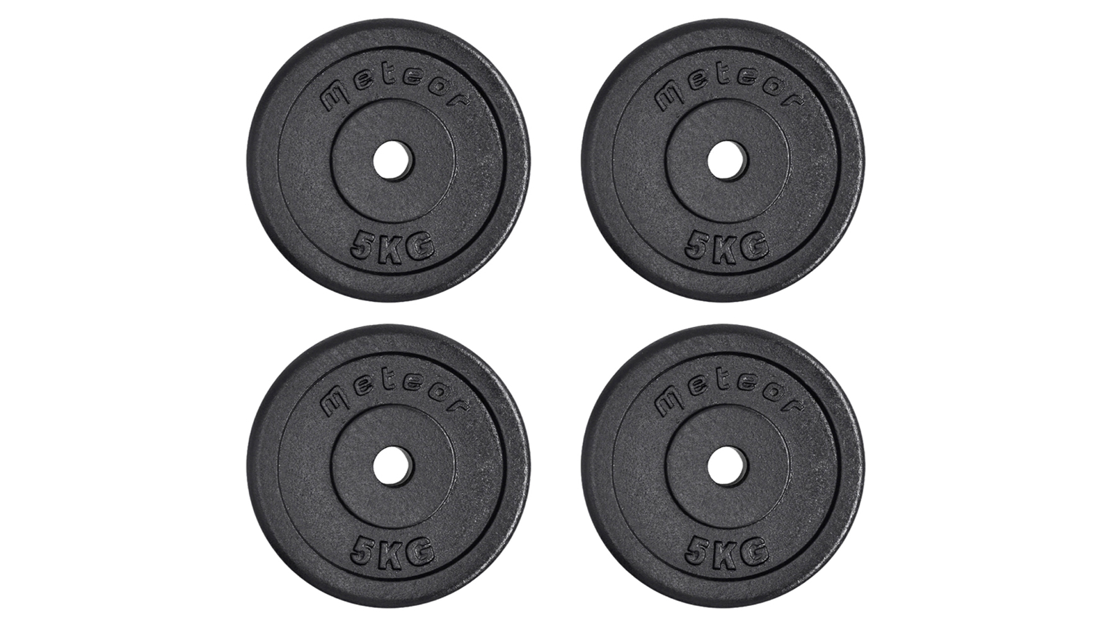 Meteor For The Winners 2.54cm Pair of 2 Standard Cast Iron Weight Plate - 5kg