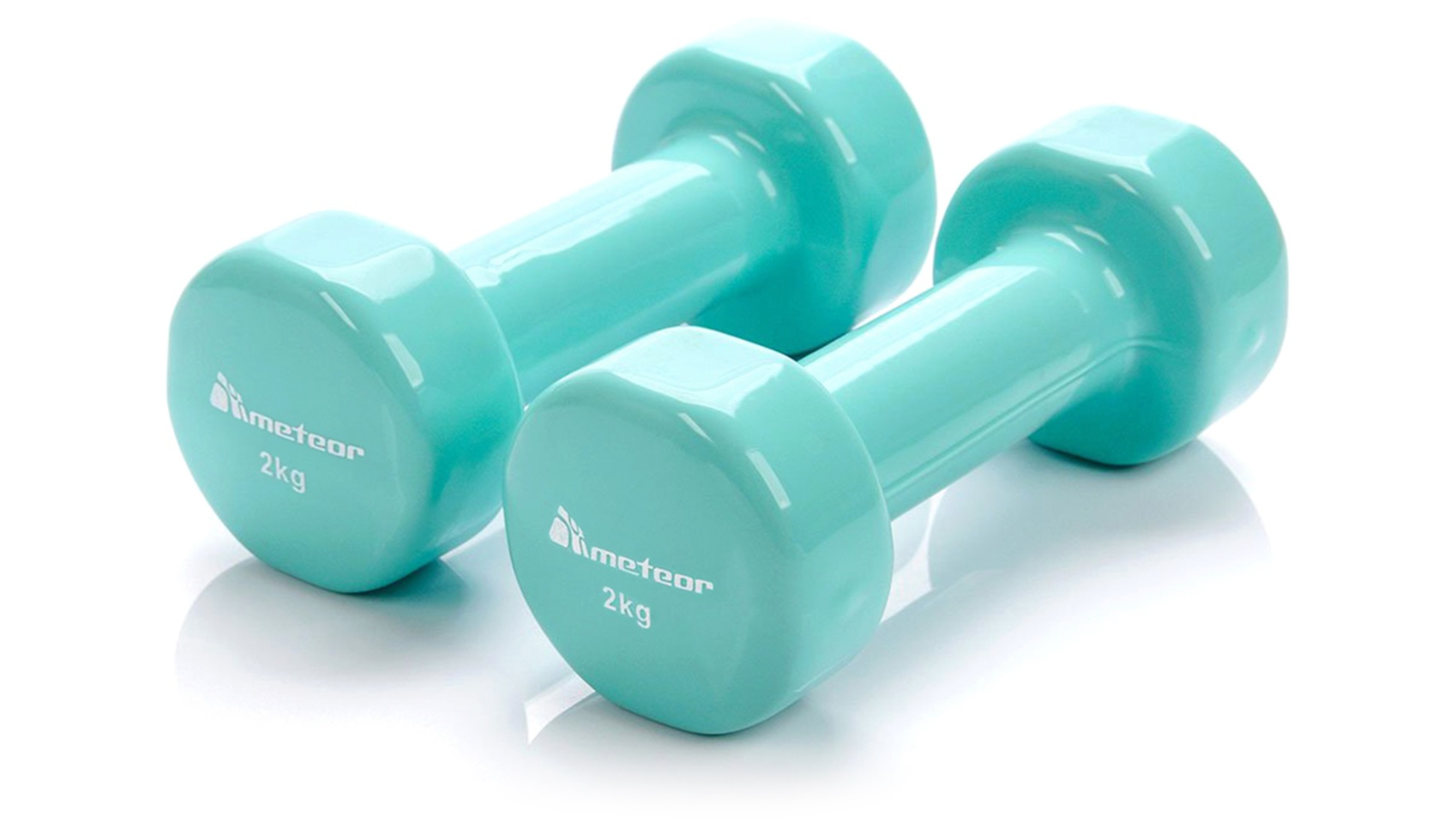 Meteor For The Winners Anit-Slip Flat Bottom Vinyl Dumbbell - 2kg