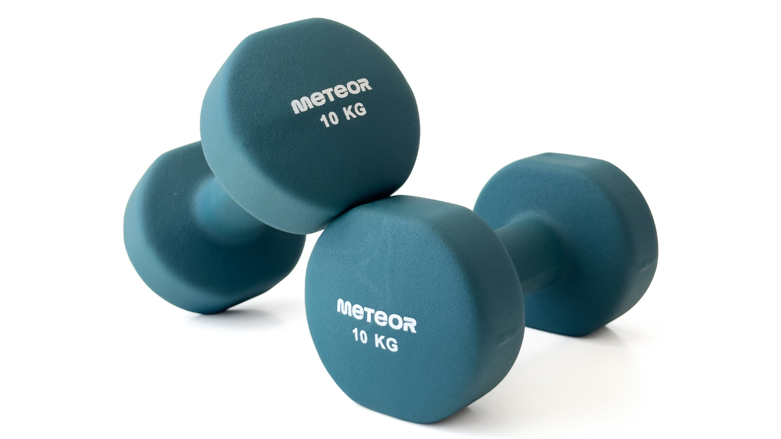 Meteor For The Winners Flat Bottom Neoprene Dumbbell - 10kg