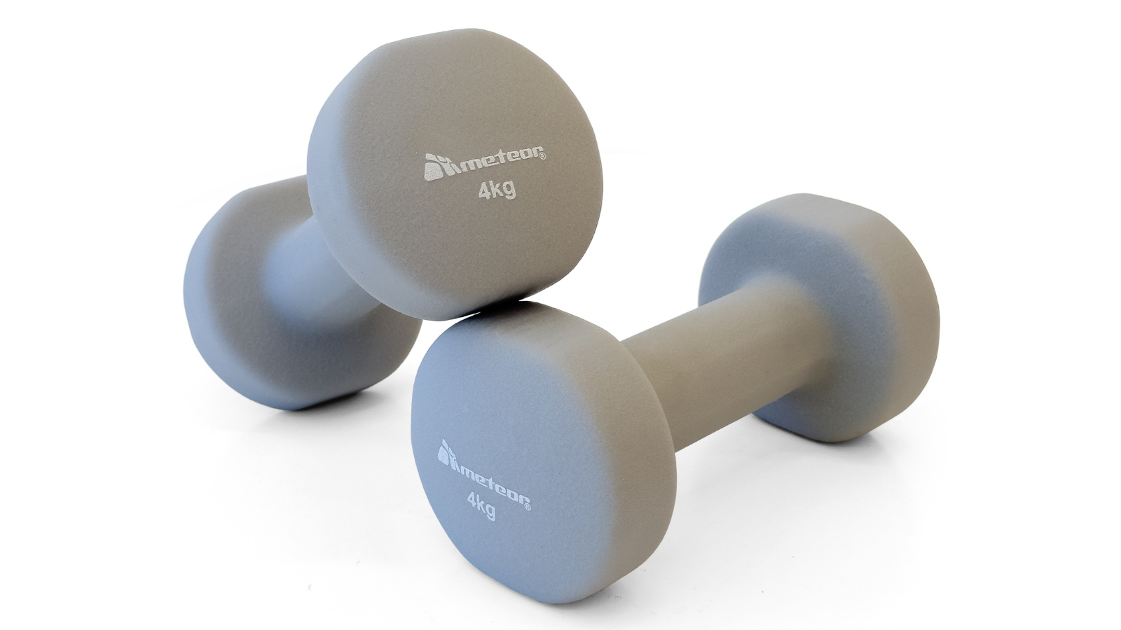 Meteor For The Winners Flat Bottom Neoprene Dumbbell - 4kg