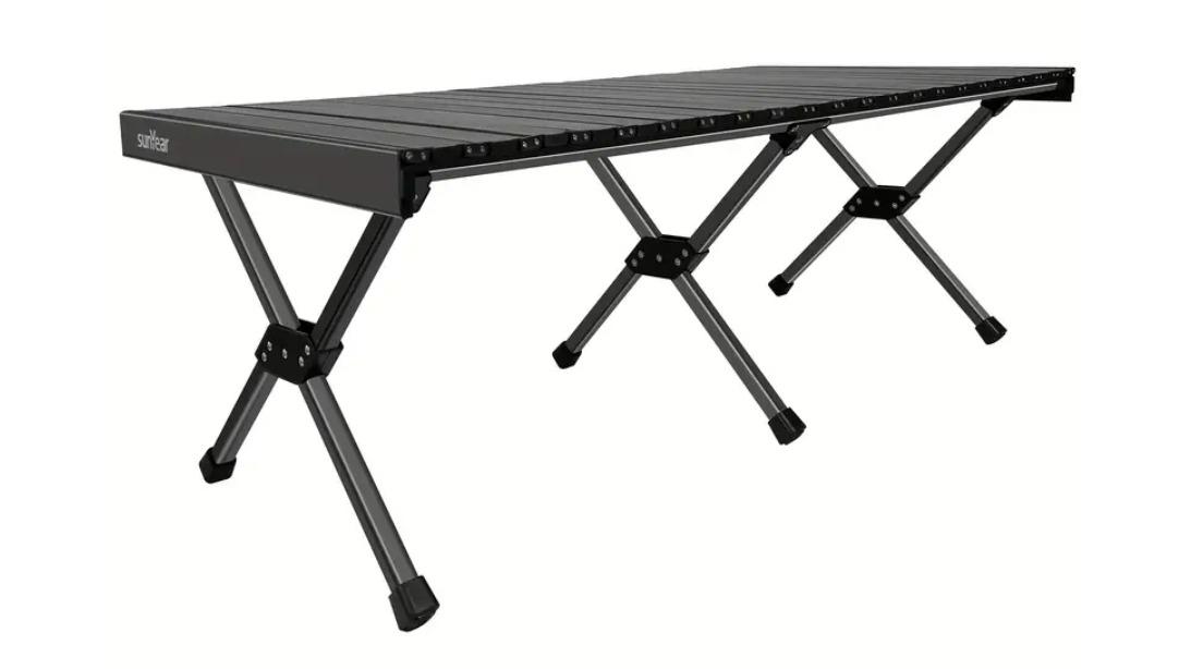 NNETM Portable Aluminum Folding Table with Carrying Bag