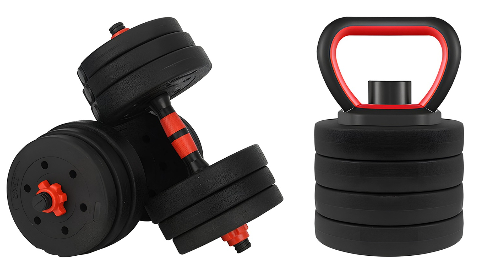 Meteor For The Winners All-in-One 20kg Adjustable Dumbbell Barbell Kettlebell Set