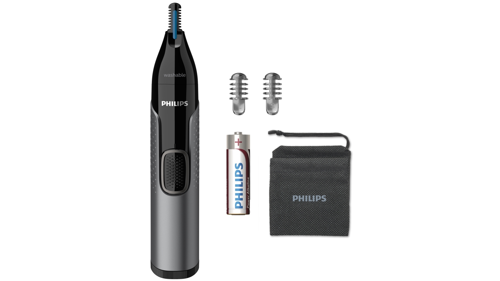 Philips Series 3000 Nose, Ear & Eyebrow Trimmer Grey Harvey Norman