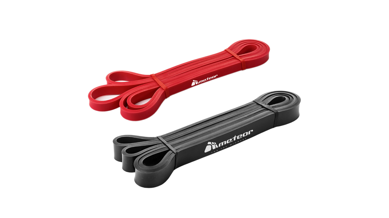 Meteor For The Winners Resistance Power Bands Dual Pack - Black/Red