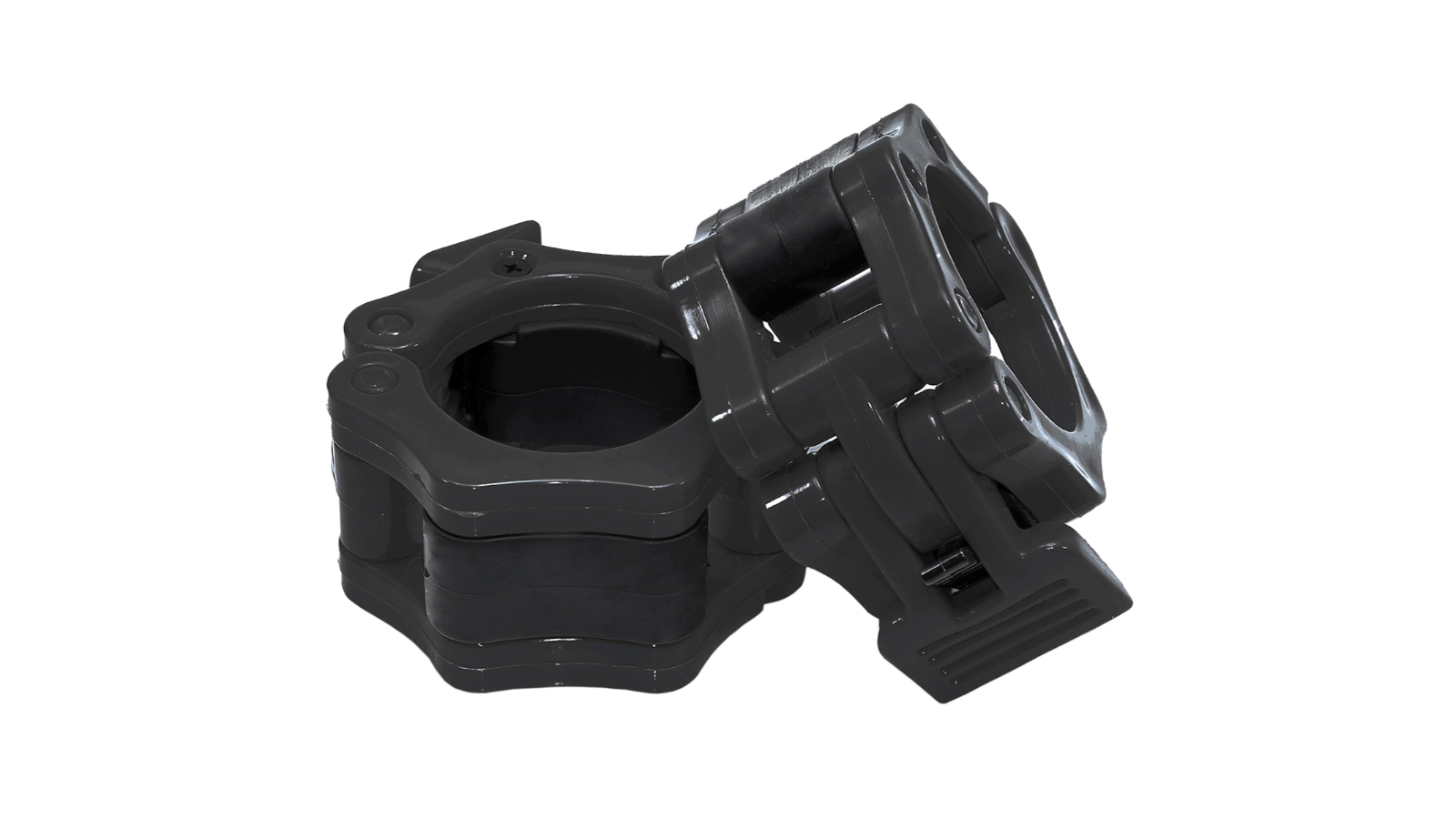 Meteor For The Winners 5cm ABS Plastic Olympic Barbell Clamp - Black