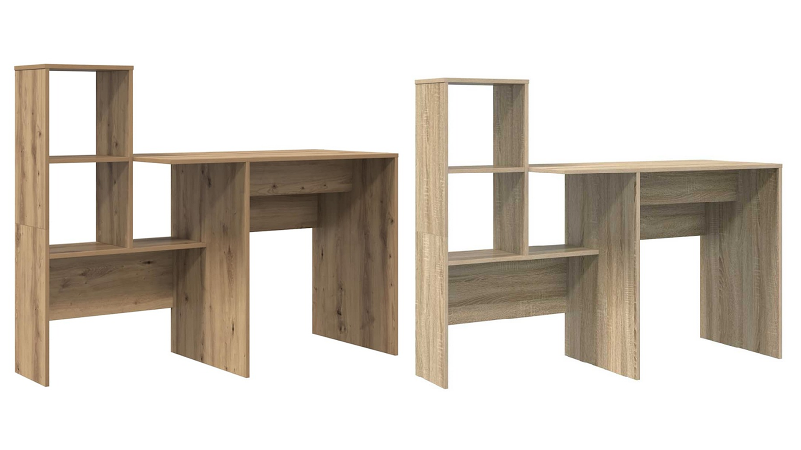 vidaXL Engineered Wood 131.5 x 50 x 106.5cm Desk