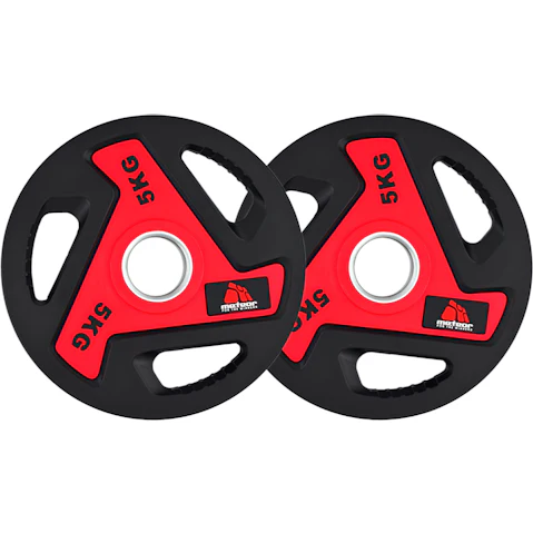 Meteor For The Winners 5cm Urethane Weight Plate for Olympic Barbell - 5kg