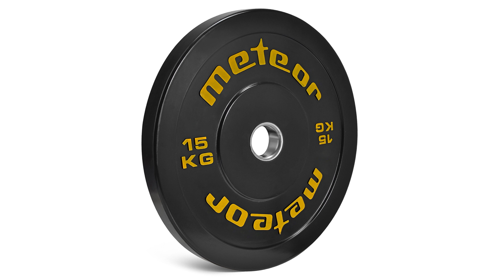 Meteor For The Winners 5cm Bumper Weight Plate for Olympic Barbell - 15kg