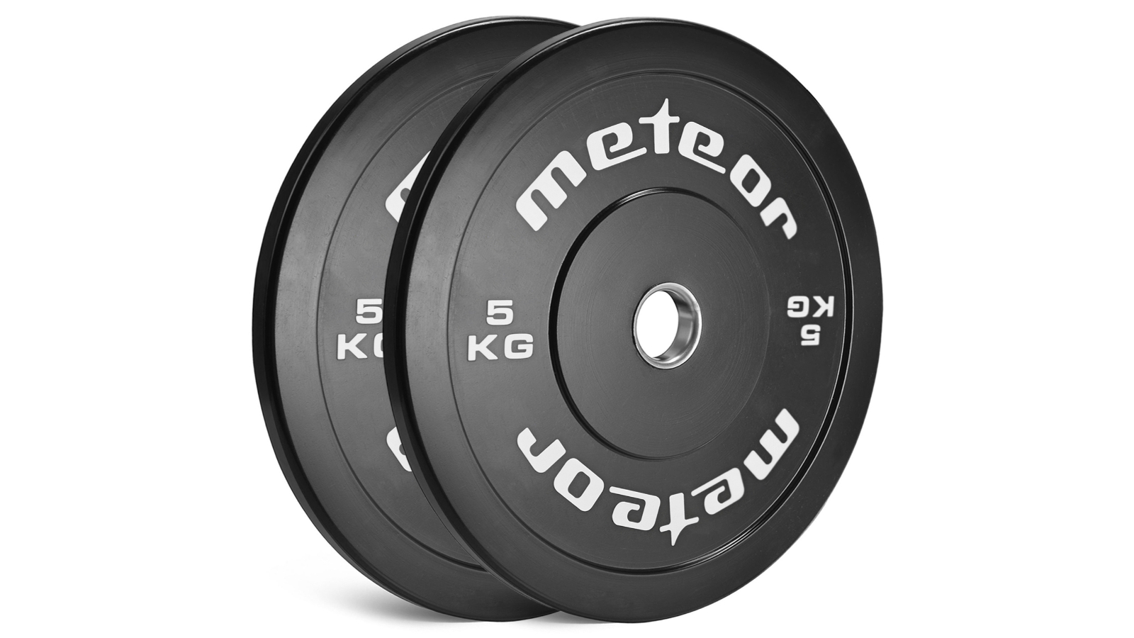 Meteor For The Winners 5cm One Pair Bumper Weight Plate for Olympic Barbell - 5kg