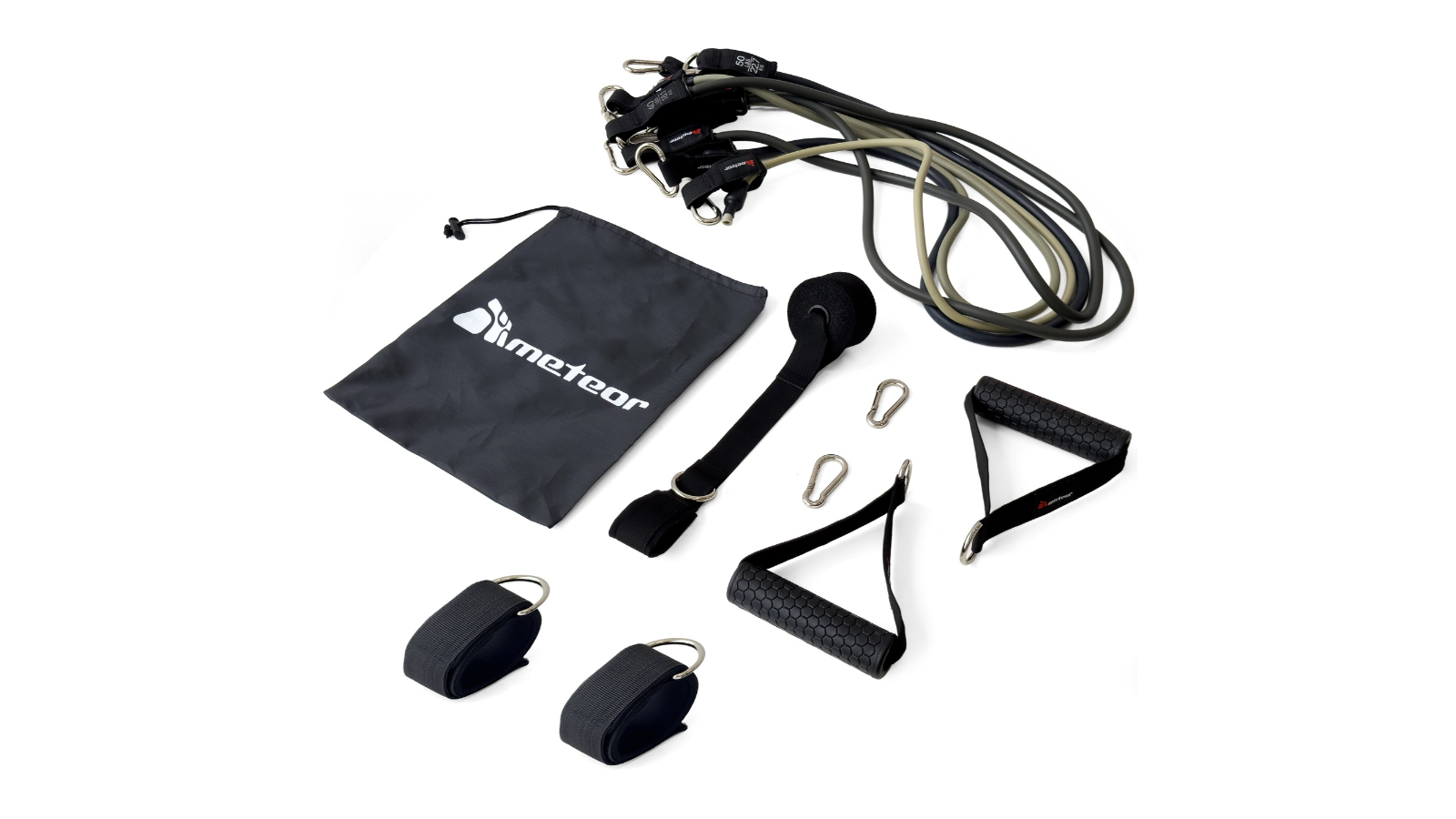 Meteor For The Winners All-in-One Exercise Resistance Band Set - Black Gradient