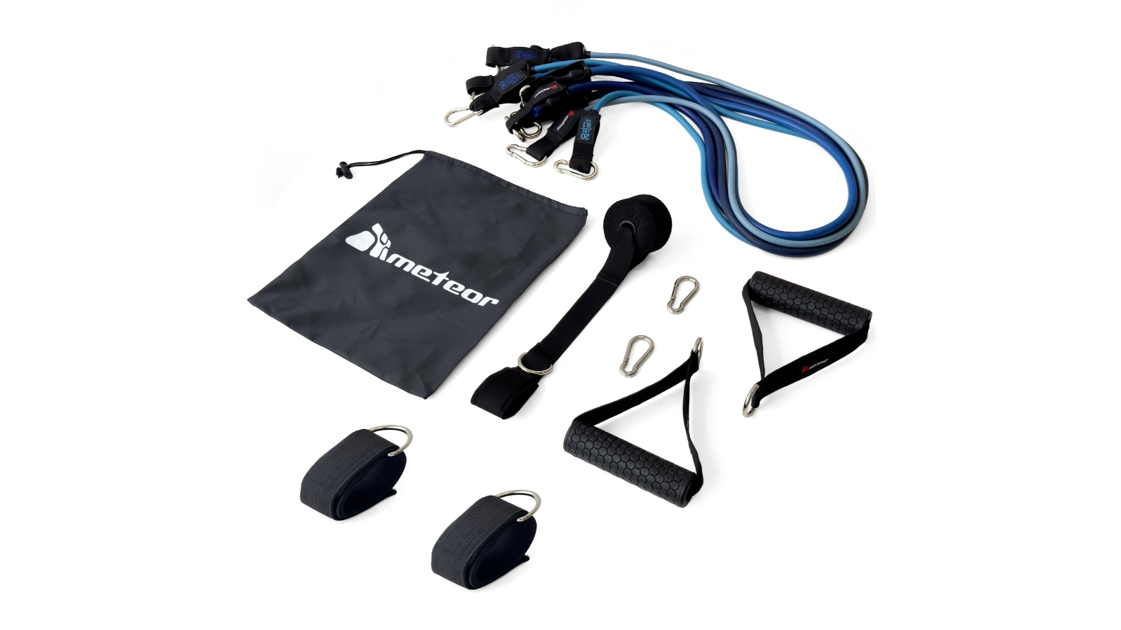 Meteor For The Winners All-in-One Exercise Resistance Band Set - Blue Gradient