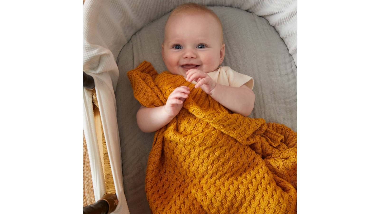 Nordic Kids Baby Cot Pram Blanket Honey Harvey Norman