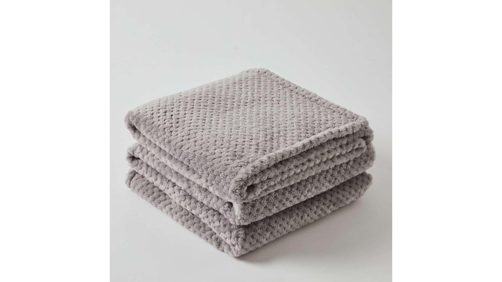 Pilbeam Living Aria Grey Throw Blanket Harvey Norman
