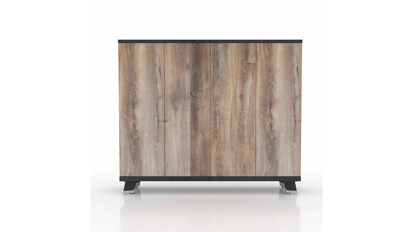 Innovatec 160cm Haldis Credenza - Warm Oak/Black