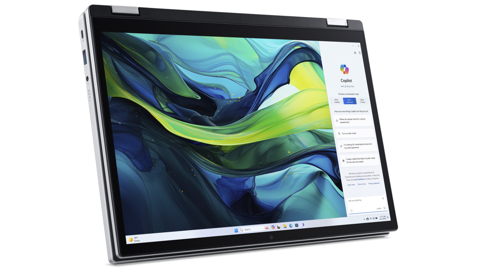 Acer Aspire Go Spin 14-inch Core 3-N355/8GB/512GB SSD 2-in-1 Laptop ...