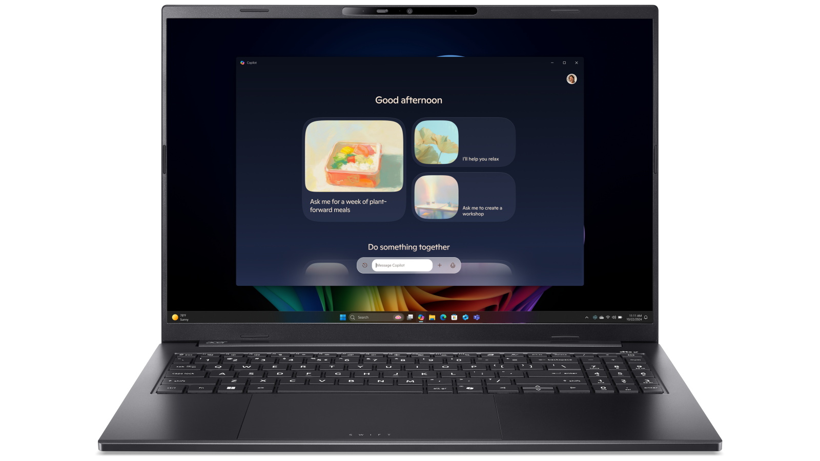 Acer Swift Go 16 AI 16-inch Core Ultra 7-256V/16GB/512GB SSD Laptop