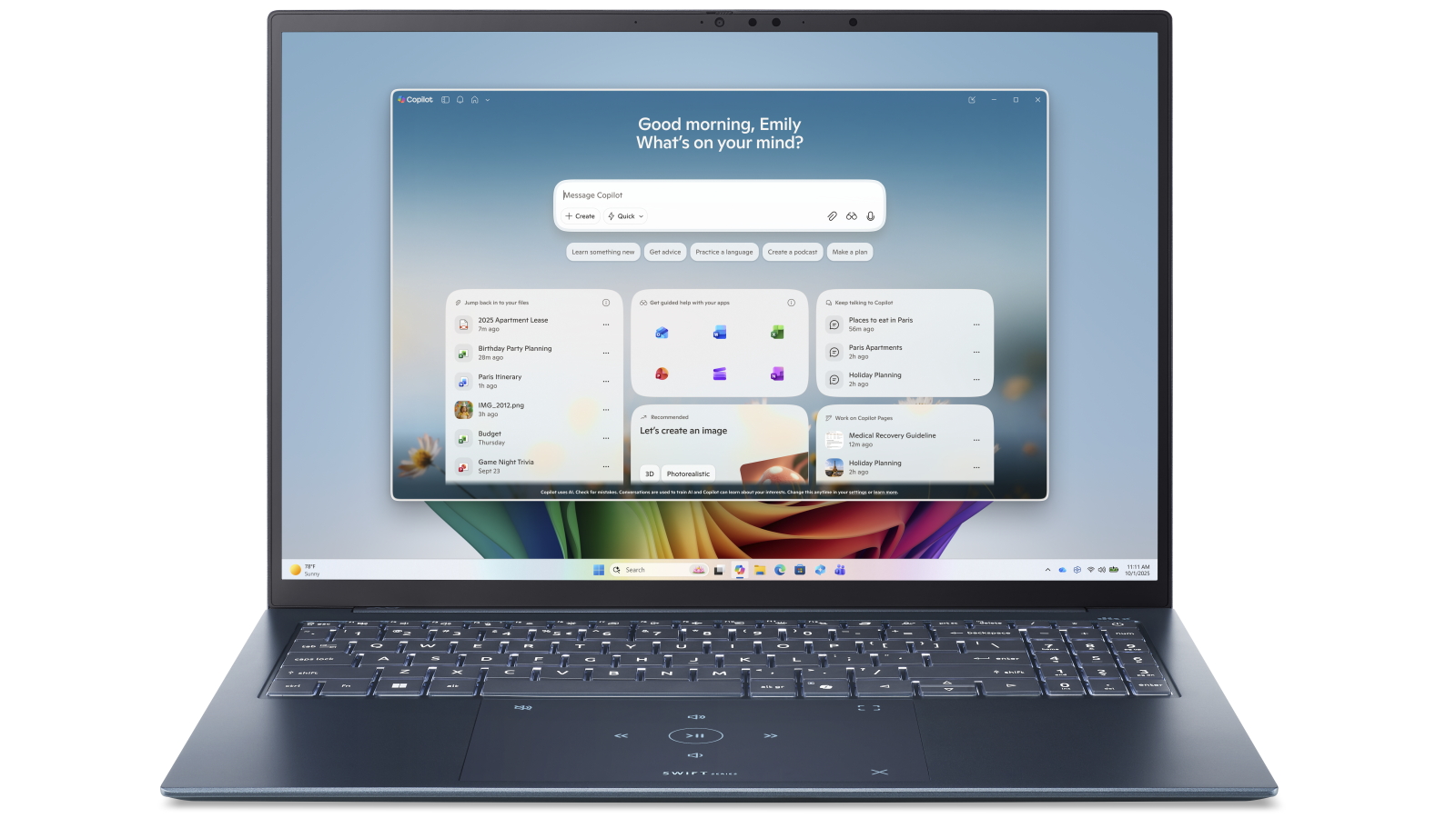 Acer Swift Edge 16 AI 16-inch Core Ultra 5-325/16GB/512GB SSD Next Gen AI CoPilot+ PC Laptop