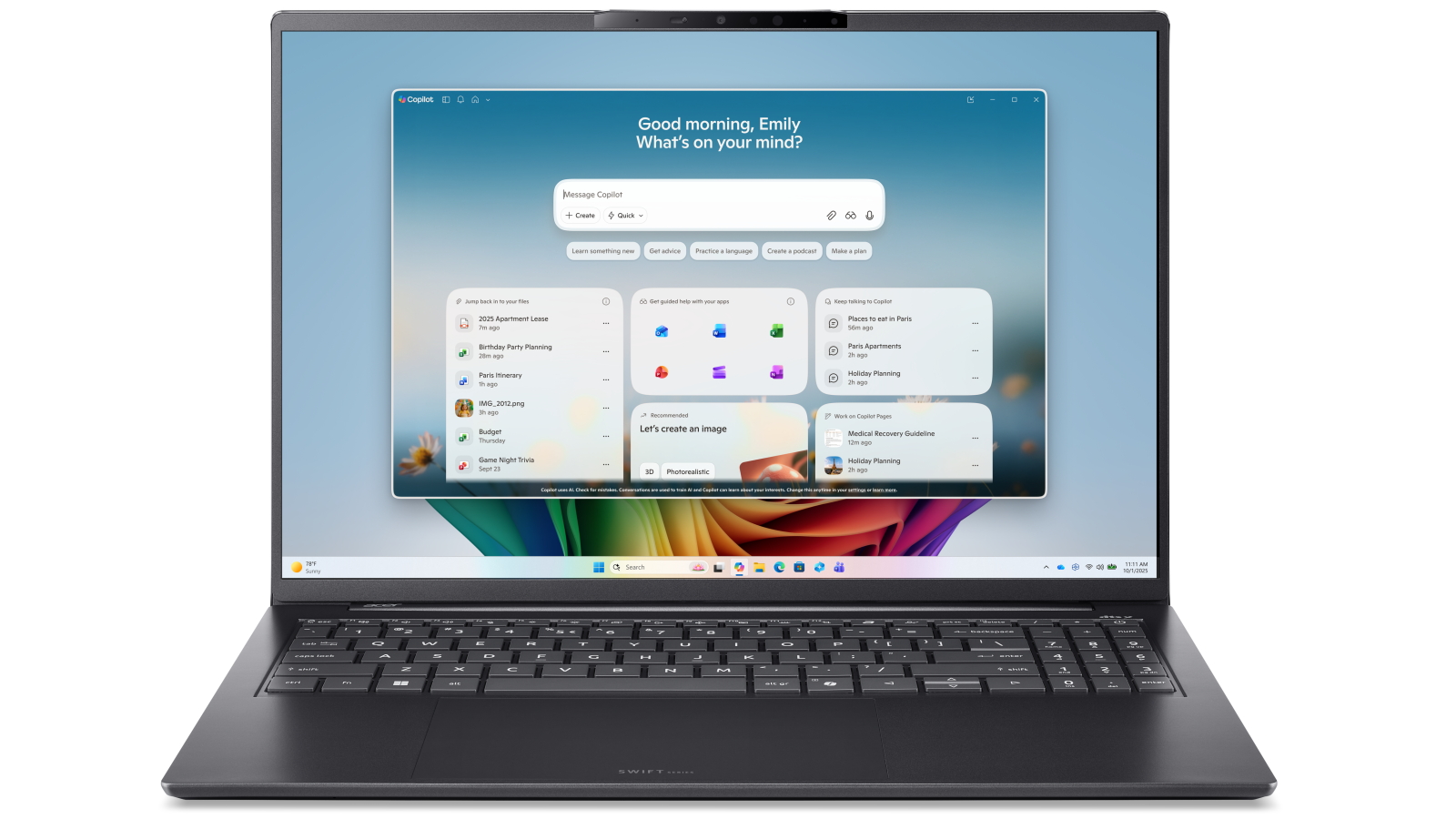 Acer Swift Go 16 AI 16-inch Core Ultra X7-358H/32GB/1TB SSD Next Gen AI CoPilot+ PC Laptop