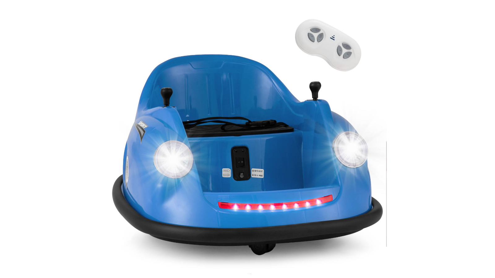 Costway Battery-Powered Electric Bumper Ride-On Car Toy - Blue