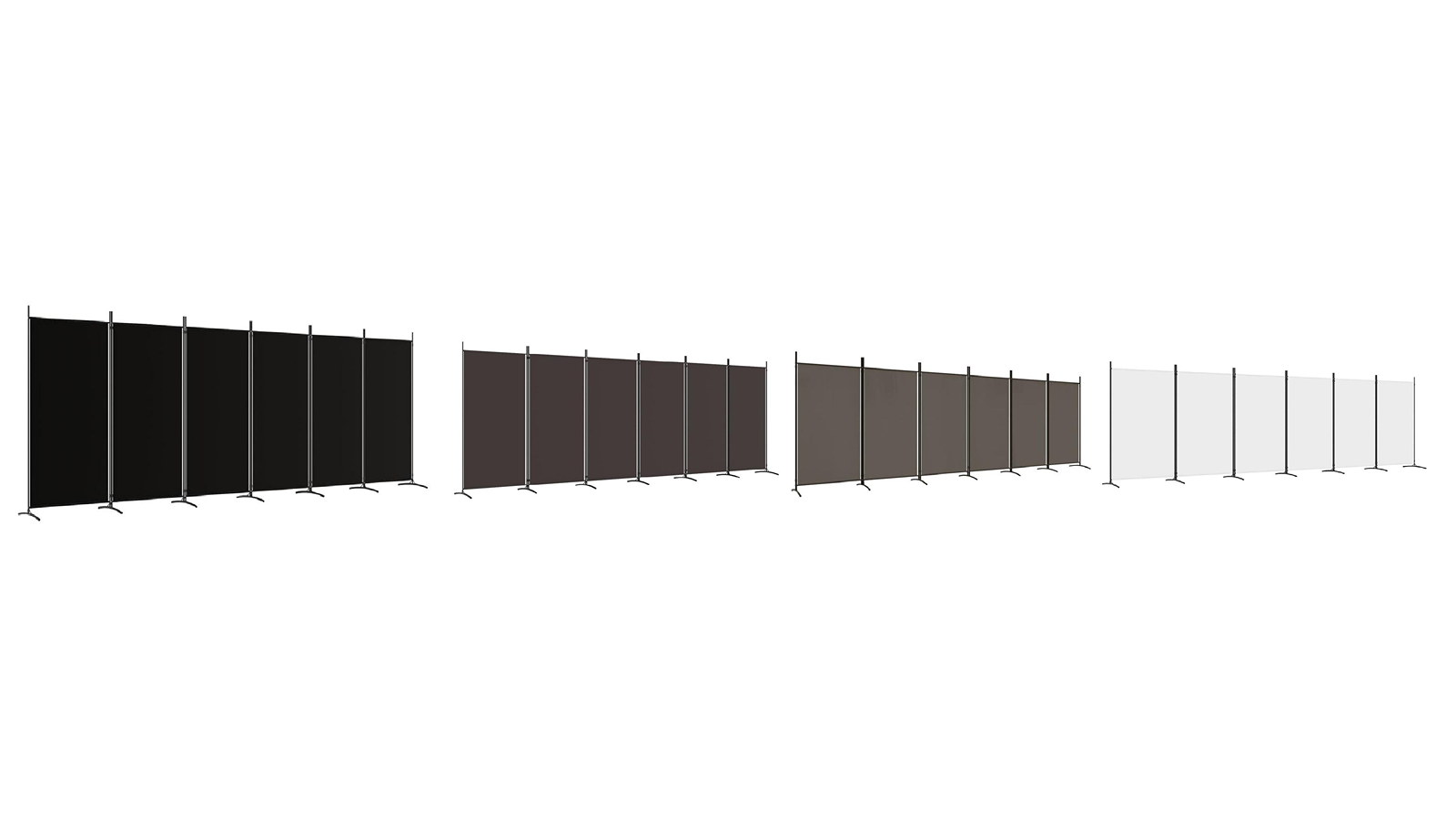 vidaXL 6-Panel Fabric 520 x 180cm Room Divider