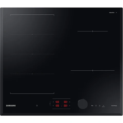 Samsung 600mm 4 Zone Induction Cooktop with Magnetic Knob - Black