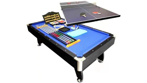 Ksports Pub Size Pool Table 8FT Ball Return Snooker Billiard Table 2 ...
