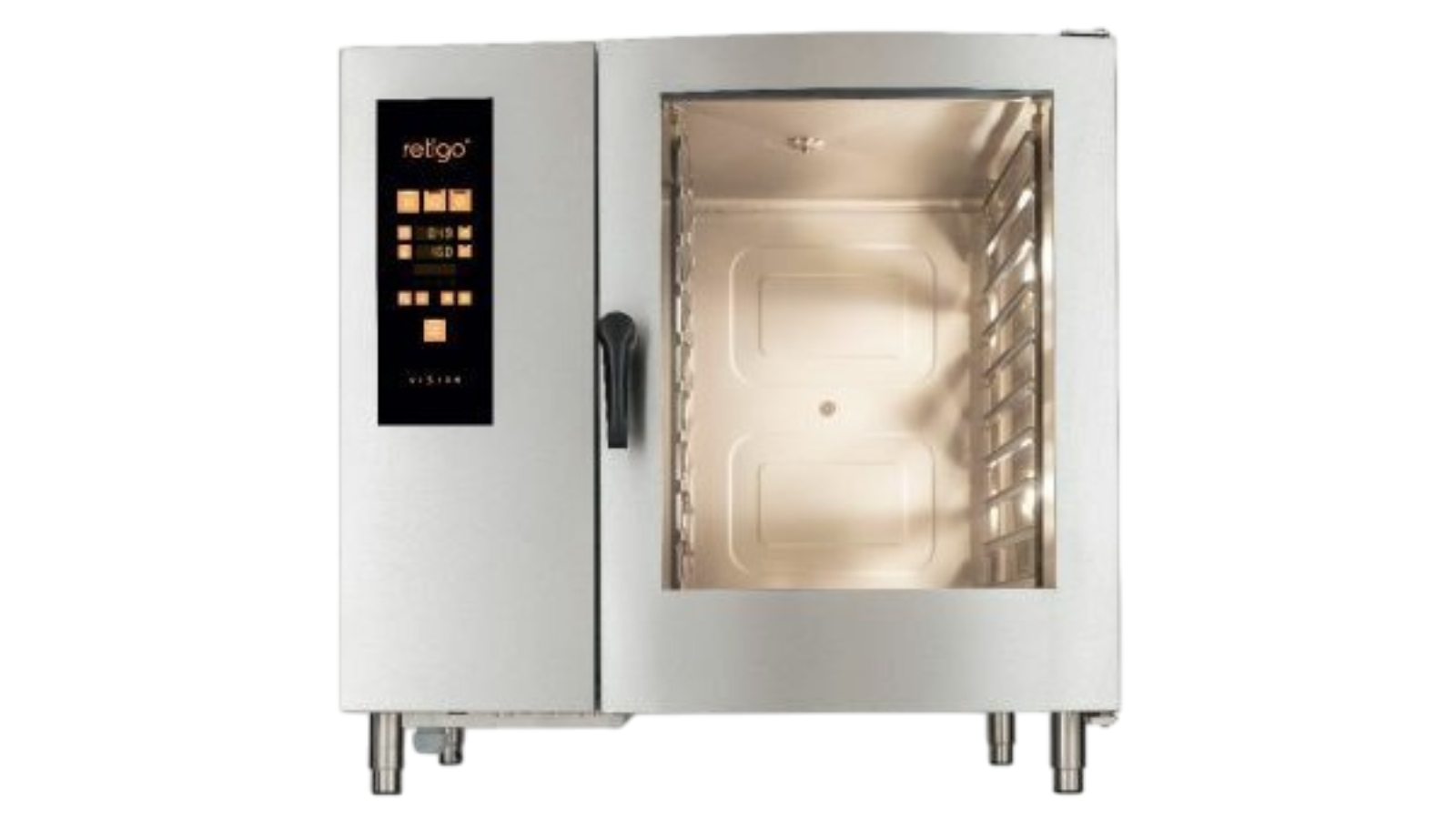 Retigo 20 x 2/1 GN or 40 x 1/1 GN Tray Orange Vision Range Combi Oven