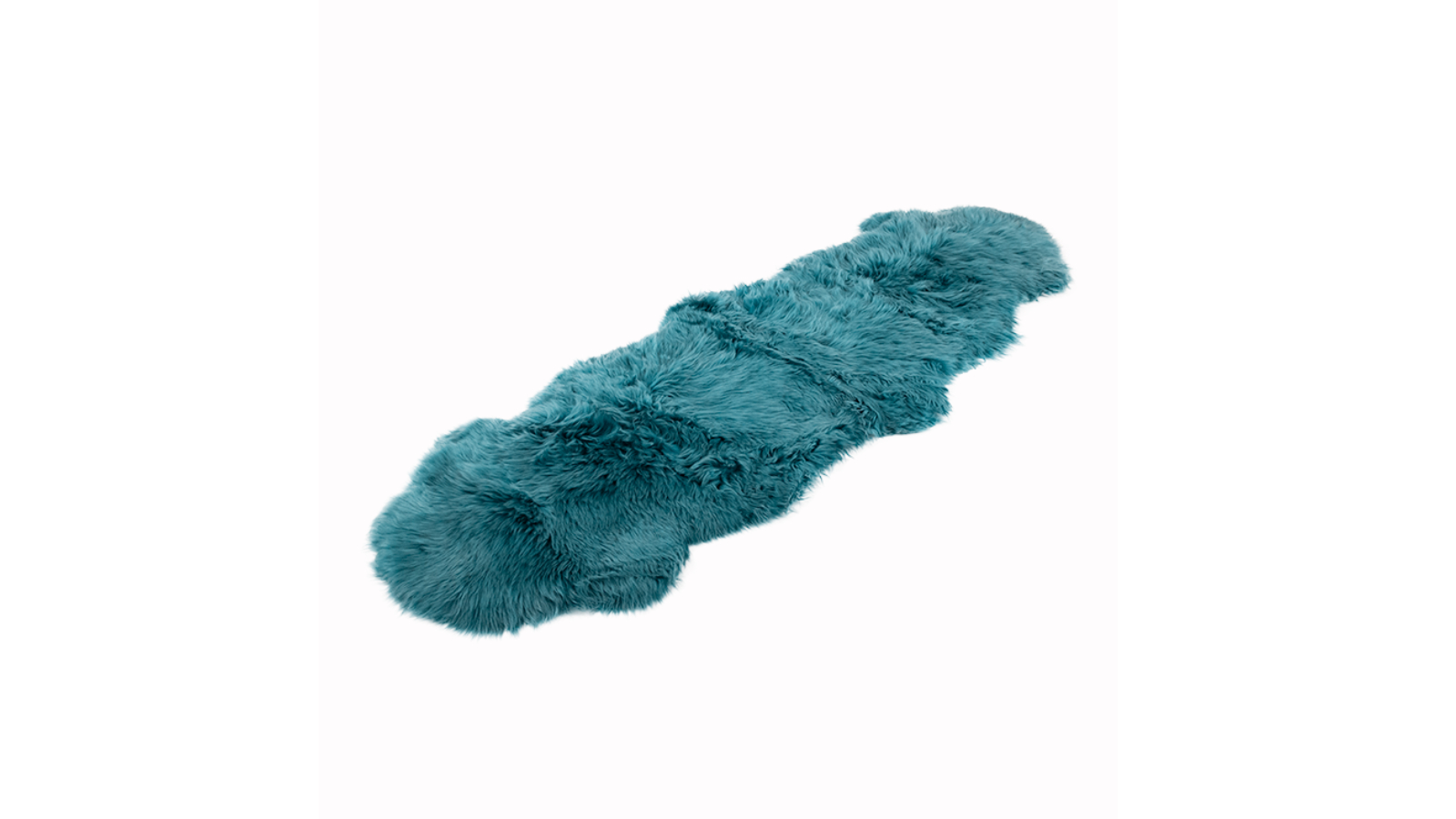 Naturally Sheepskins Double Long Wool Rug - Teal
