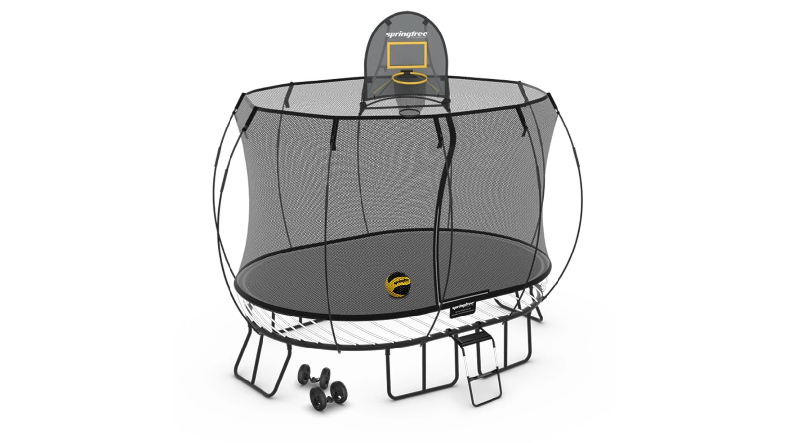 Springfree Medium Oval Trampoline 2.4m x 3.4m Moving Bundle