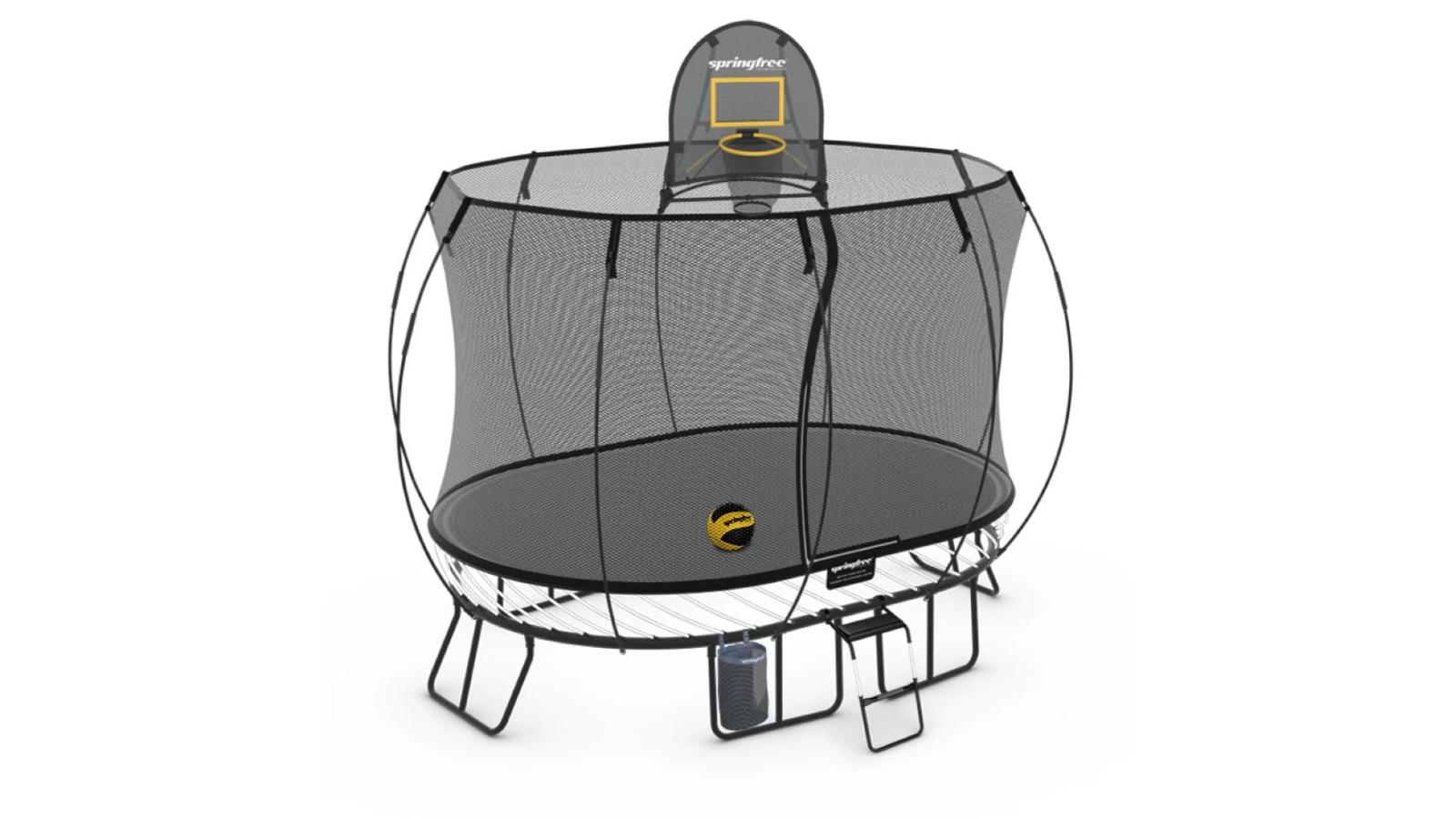 Springfree Medium Oval Trampoline 2.4m x 3.4m Sports Bundle
