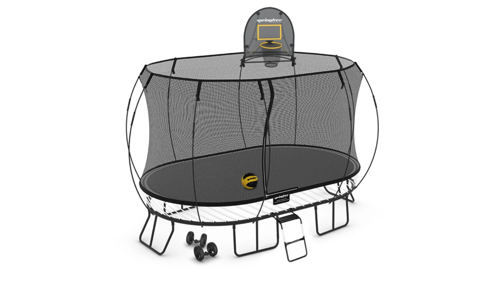 Springfree Large Oval Trampoline 2.4m x 4m Moving Bundle